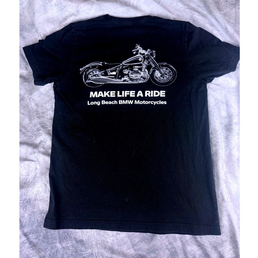 BMW Motorrad Long Beach Motorcycles Make Life A Ride Black Graphic T-Shirt M